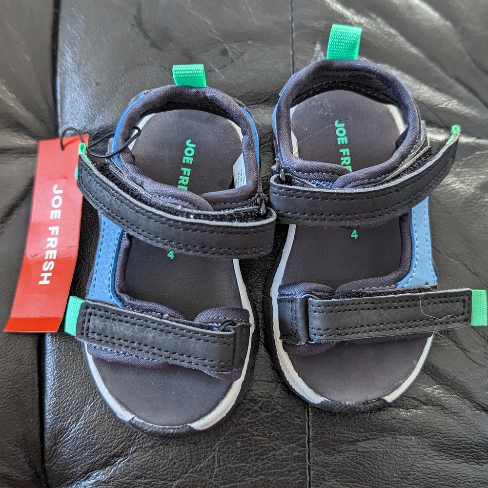 Joe Fresh Kids Sandals - Black and Blue